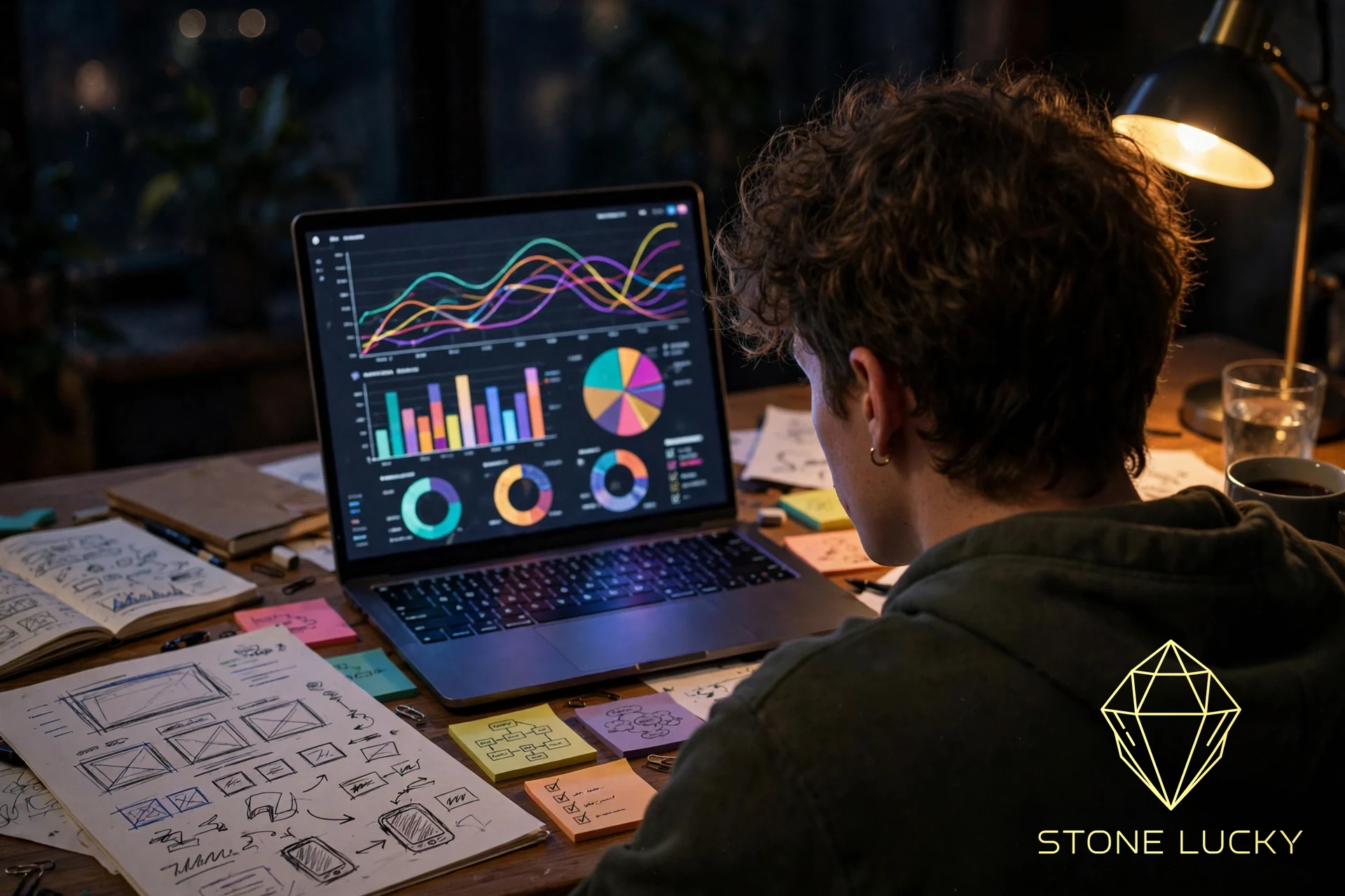 Late at night, working through competitor stores one by one with traffic analytics tools