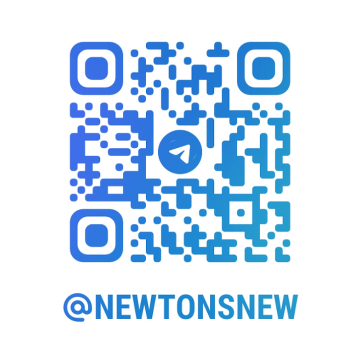 Telegram support QR code for @NEWTONSNEW