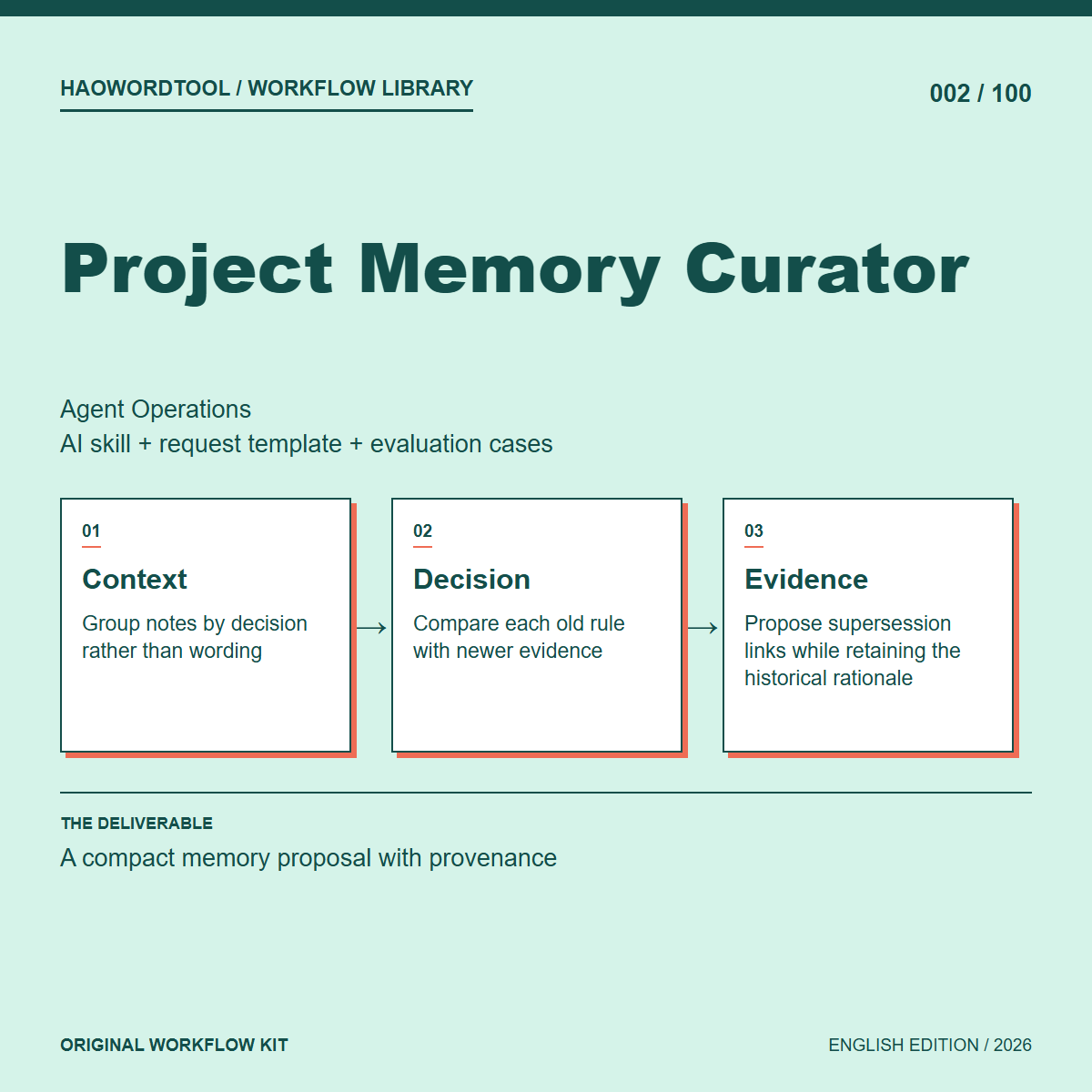 Project Memory Curator workflow preview